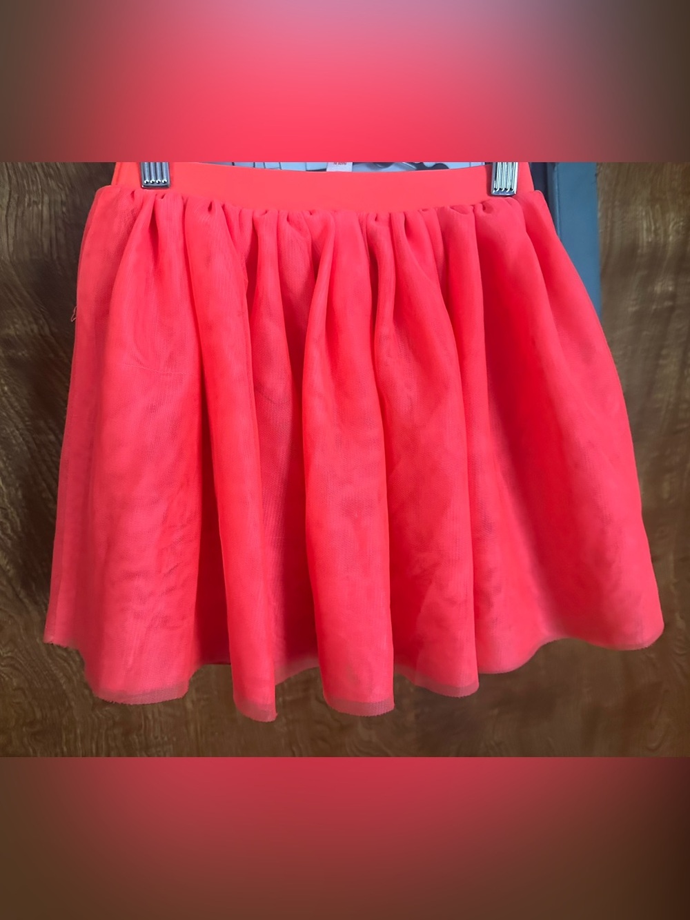 Cat & Jack Coral Red Tulle Skirt